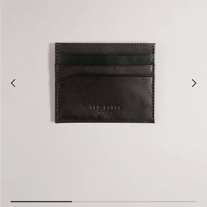 Ted Baker new and never used card holder leather brown / black